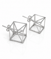 Orecchini Struttura geometrici in Argento 925 ANIDI